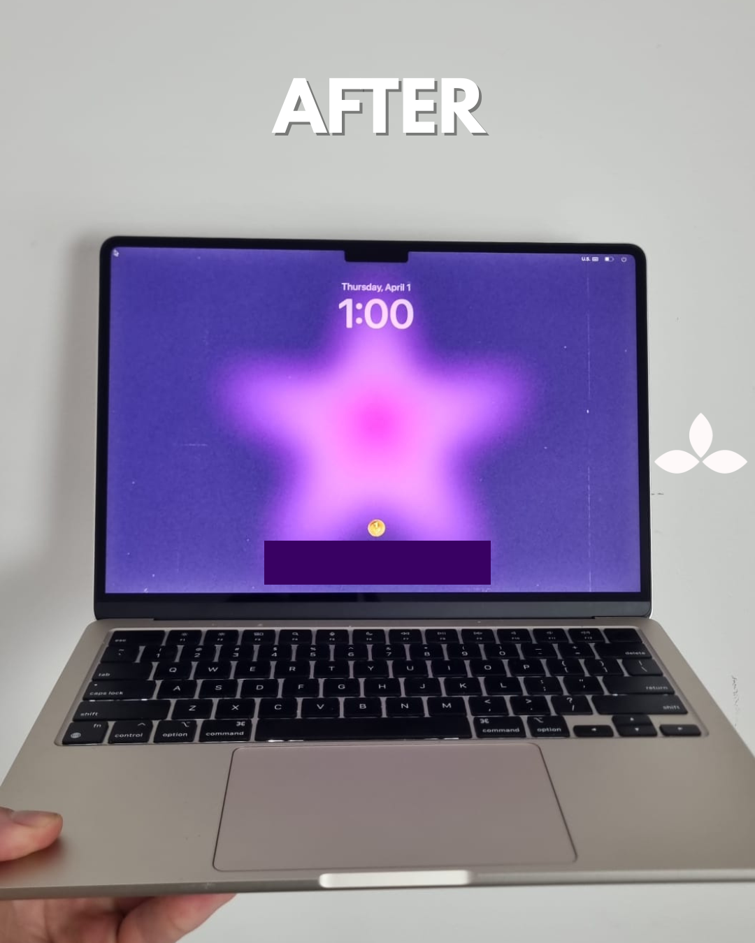 Macbook Screen Repair (after)